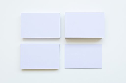 Business Cards, Show, Empty, Blank