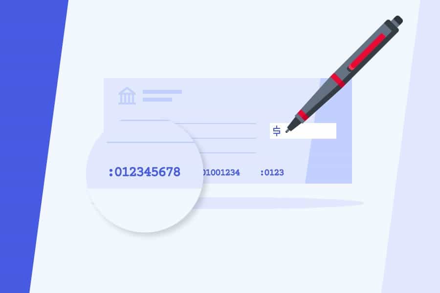 check routing number