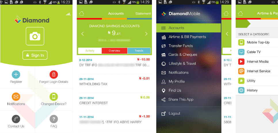 diamond bank mobile