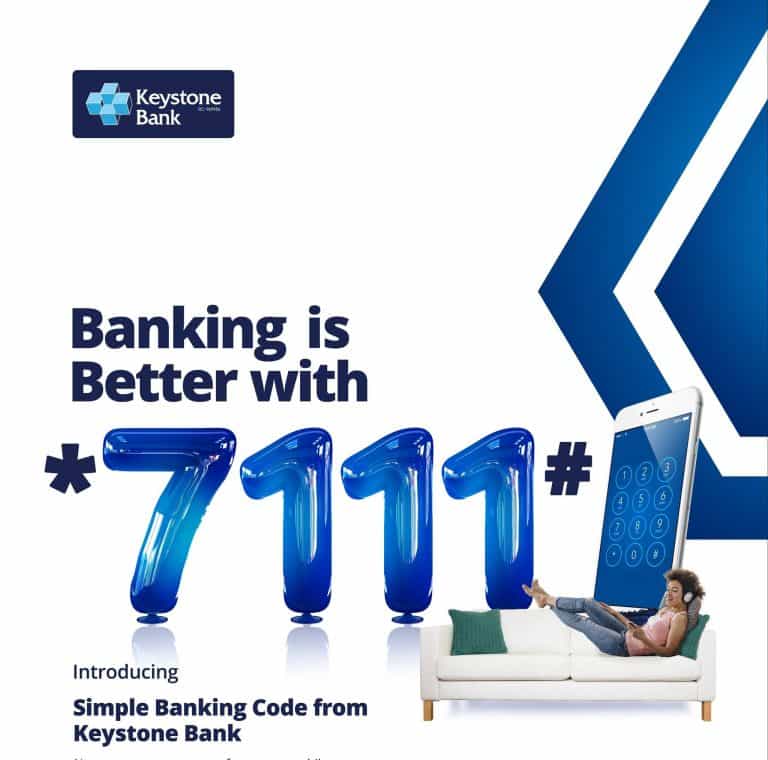 keystone bank 7111 code